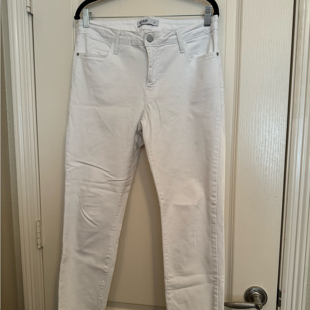 Just Black white jeans